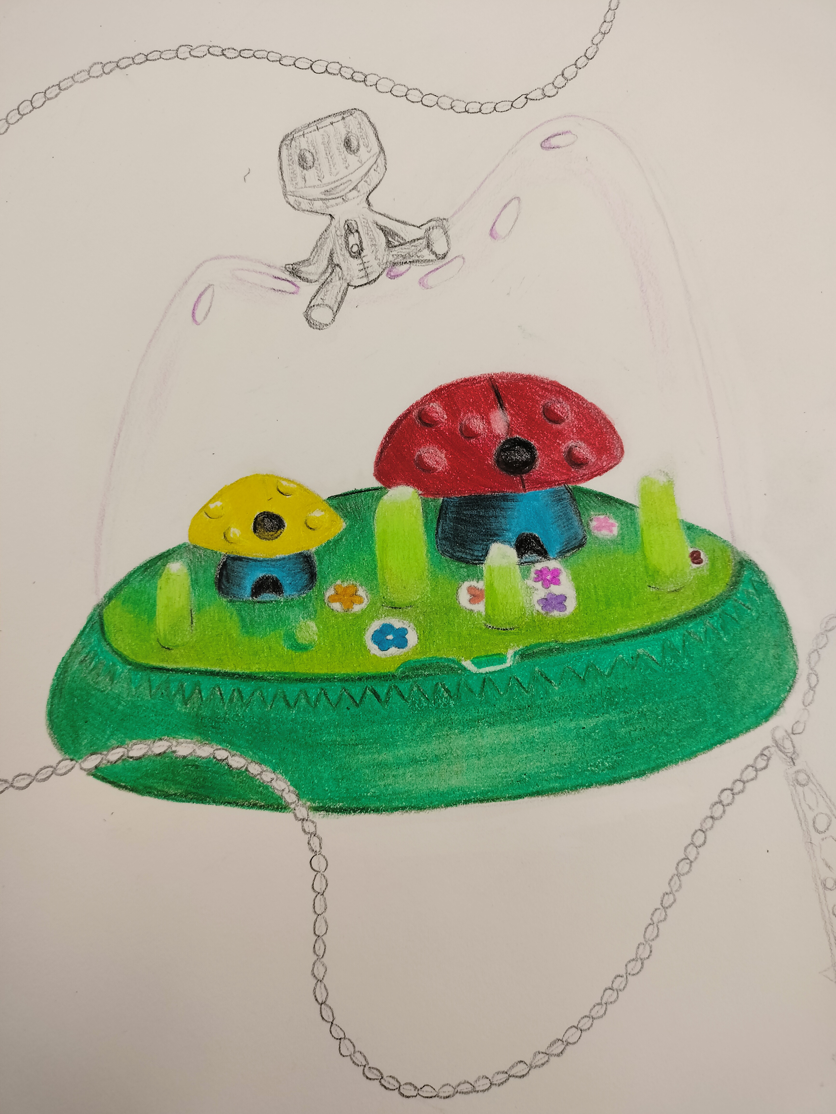 A Drawing of an Insect Home